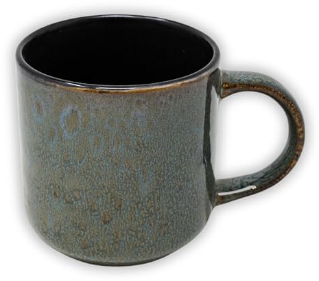 NAMAI - Set 6 Tazze Colazione - 350 ML - Porcellana - Adatti In Lavastoviglie e Microonde - Tazze Cappuccino