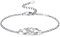 LYL.Adorer Armkette Damen Silber 925,Verstellbar Armband Unendlichkeit,Geschenk für Sie Schmuck