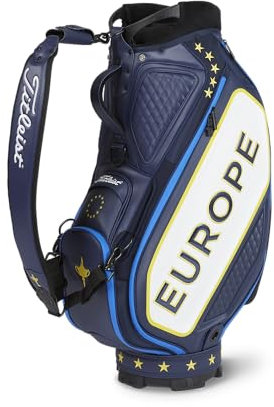 Titleist Ryder Cup Europatour-Tasche für Erwachsene Golfer, Marineblau/Königsblau/Gelb