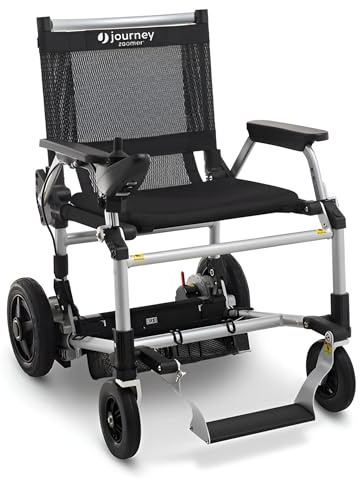 Journey Zoomer Electric Power Chair - Lightweight Foldable Battery Powered Wheelchair for Adults & Seniors - 300lb Weight Capacity & TSA-Compliant