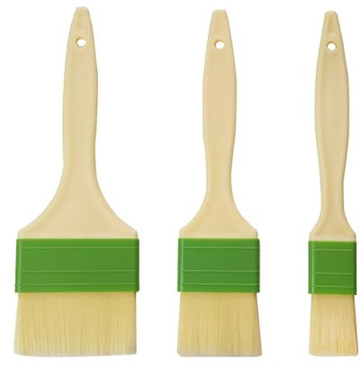 Juego de 3 pinceles para repostería (polipropileno seguro)