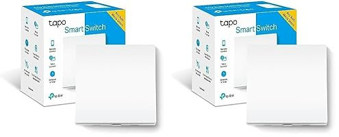 TP-Link Tapo S210 - Interruptor de luz WiFi Inteligente, Interruptor de Persianas LED WiFi, Compatible con Alexa y Google Assistant, NO Necesita Cable Neutro, Fácil instalación, 1 Gang 1 vía