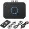 Bluetooth 5.4 Audio Receiver, 4 in 1 Wireless Adapter for Home Stereo, HiFi Sound, Long Range, 3D Surround, aptX HD Low Latency, Optical/RCA/AUX/3.5mm/Coaxial, Works with Smartphones & Tablets