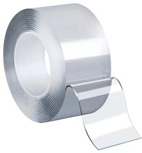 KIMISS Nastro a Doppio Lato, Nastro di Montaggio Trasparente Pesante, Forte Gel Adesivo per Uso Domestico e Ufficio