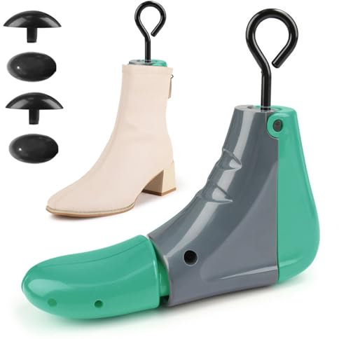 Gvblkq Barella per scarpe, tela elastica a 4 vie, ABS, lunghezza regolabile in metallo, estensore per scarpe sportive, adatta a pelle, scarpe da ginnastica, scarpe da tennis, scarpe da tennis, 7,5 x