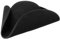 LIERYS Klassischer Dreispitz Hut - Wollfilz - Vielseitig tragbar - Robust & elegant - 3-Ecken-Filzhut - Herren - Made in Germany schwarz 57 cm
