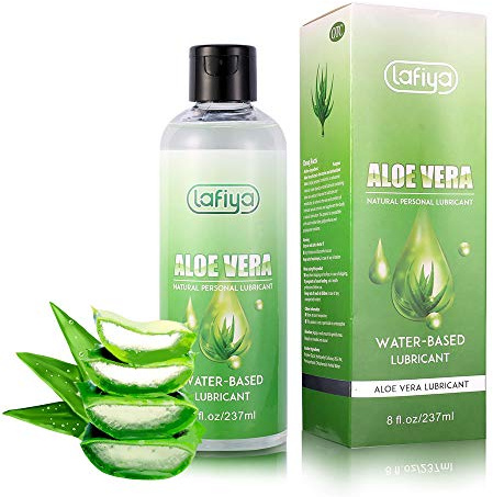 Lafiya Aloe personligt smörjmedel, organiskt vattenbaserat långvarigt glidmedel för sex, sexuellt smörjmedel för känslig hud 237 ml - parabenfri