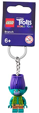 LEGO Trolls World Tour Minifigure Keychain, Green, Unisex-Youth