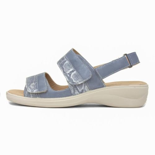 Softlites Stevie Womens Blue Easy Fasten Sandal - Size 3 UK - Blue