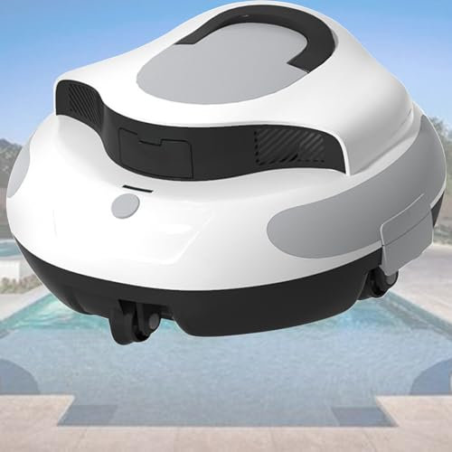 Poolroboter, Kabelloser Poolsauger, 100 Minuten Batterielaufzeit, Poolreiniger für Eingelassene Pools bis zu 92㎡