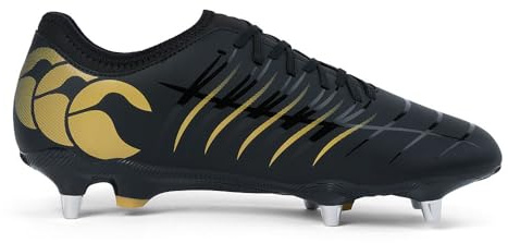 Canterbury Bottes de rugby unisexes CCC Phoenix 2.0 Team Soft Ground, Noir, 50.5 EU