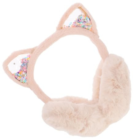 LIFKOME Cache-Oreilles En Peluche Pour Enfant Bandeau Hiver Ajustable Protection Coupe-Vent Chaude Accessoire Doux Pour Activités Extérieures