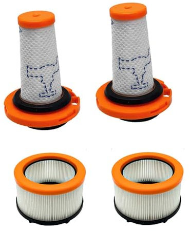 NIYATA 2 filtri per Rowenta XFRORCE FLEX 9.60, filtro aspirapolvere per Rowenta Xforce Flex 9.60,1 filtri pre-motore + 1 filtri post-motori, ZR009010, ZR009012
