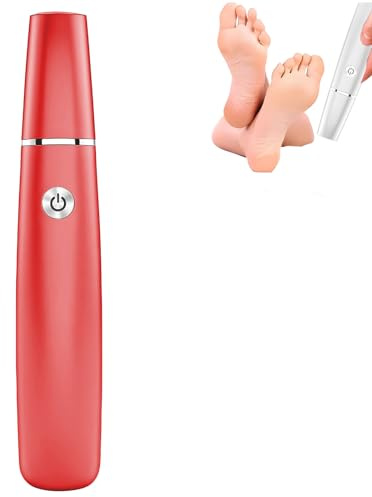 Electric Callus Remover for Feet,Professional Pedicure Kit Foot Scrubber for Dry, Rechargeable Electric Foot Callus Remover, Removes Dry Skin for Smoother Feet, Foot Care for Dead Skin (Red)