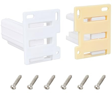 Drawer Slide Socket Set Cabinet Hardware RV Drawer Parts for 1 Drawer Slide, 1 Set (¾” Slide Rail Groove with Raised Edge)