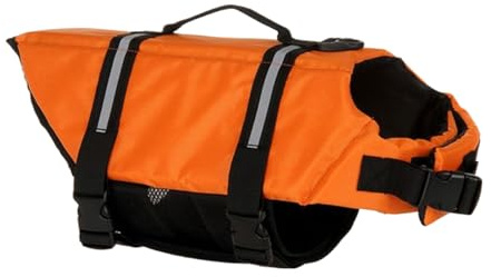 Chaleco salvavidas para perros | Chaleco de agua reflectante para perros | Chaqueta flotante transpirable | Arnés ajustable | Traje de baño de seguridad para navegación, natación, rafting, piscina