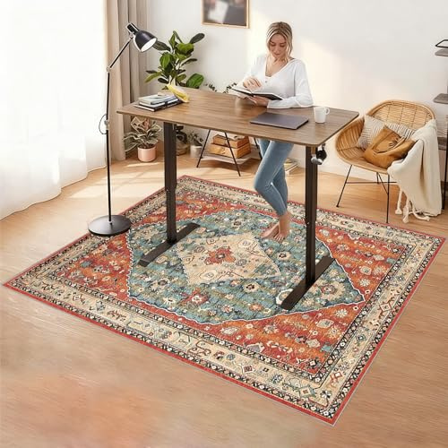 Tappetino protettivo per pavimenti duri, Tappeto Salvapavimento Protezione Parquet, 100 x 120 cm Tappeto Sedia Ufficio, Tappeto per Sedia a Rotelle, Gaming Tappeto Sedia, Protettivo Salvapavimento