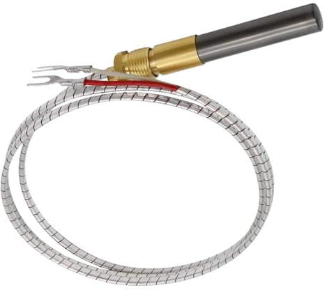 36 Q313A Thermopile & Thermocouple,750 mV Output, for Gas Fryer/Heat Glo Heatilator/Gas Stoves/Oven/Water Heater,750 Temperature Resistance Cluster Thermocouple for Fireplace (36 Aluminum)