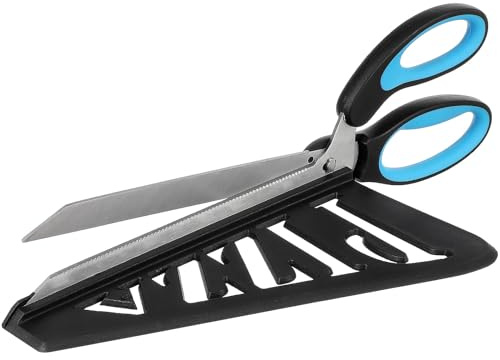 Beavorty Tijeras Multifuncionales para Pizza de Acero Inoxidable, Cortadora de Pizza Azul Desmontable, Tijeras de Cocina Antideslizantes para Uso Doméstico, Accesorio Práctico para Tartas