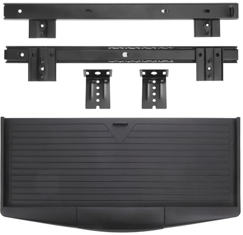 JUMPLAWN Bandeja Teclado bajo Mesa Tipo Cajón Extraíble Soporte Práctico y Material Metálico para Oficina y Almacenamiento de Teclado