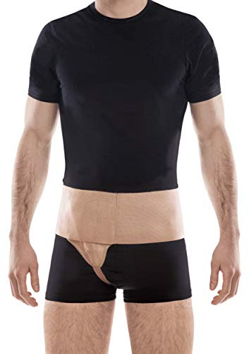 Hernie Back Fracture Belt Support for Reduced Breakage Hernia Cracks Right Medium Beige
