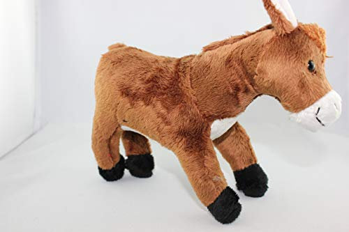 Cornelissen - 1017109 - Esel, Braun, Plüsch, Stofftier, 19cm, Waschbar bis 30 Grad