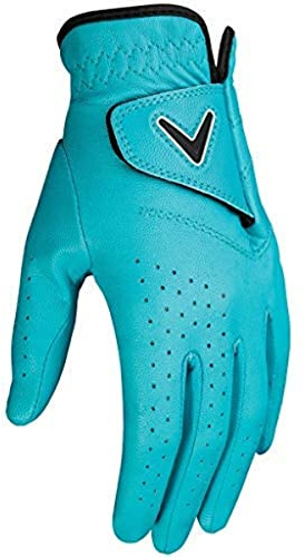 Callaway Golf Opti Color Glove (Worn on Left Hand, Ladies, Medium, Teal)