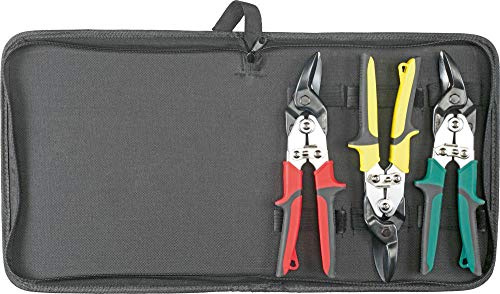 FORTIS Set di forbici per lamiera, 3 pezzi