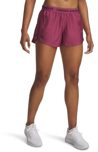 Under Armour Women's Tech Play Up Shorts, 659 Pink, MD