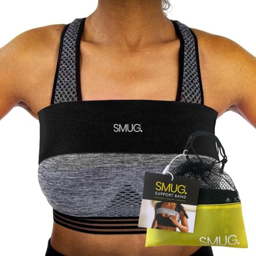 Booband Boobuddy Fascia di supporto per il seno, accessorio alternativo per reggiseno sportivo ad alto impatto, accessorio da corsa per donna, compressione ammortizzante per zero rimbalzo, previene