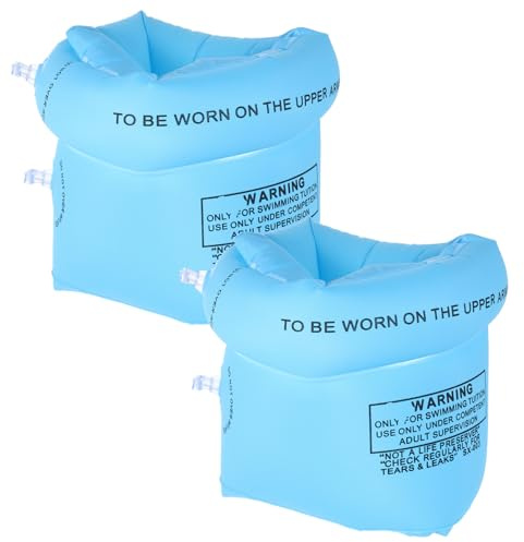Toddmomy 1Paire Brassards De Natation Gonflables Épaissis pour Adultes Brachiens Colorés Parfaits pour Piscine Et Activités