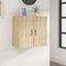 JHQHSM Wandschrank, Sideboard Badezimmerschrank Wand-Badschrank Hängeschrank Aufsatzschrank Schrank Geeignet für Küche Wohnzimmer Schlafzimmer Badezimmer Sonoma-Eiche 60x31x60 cm Holzwerkstoff