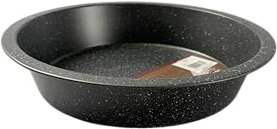 AKINDA Home - Tortiera antiaderente effetto pietra da 24 cm in acciaio - tortiera 24cm - tortiera antiaderente - tortiera acciaio - tortiera forno - tortiera effetto pietra