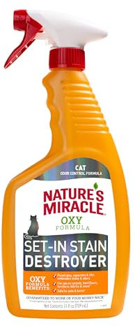 Nature's Miracle Just for Cats Oxy Stain and Odor Remover, 24 fl oz