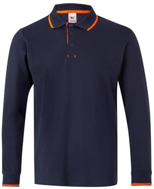 VELILLA 105515 61/19 Polo bicolor manga corta, Color Gris y Rojo, Talla 2XL