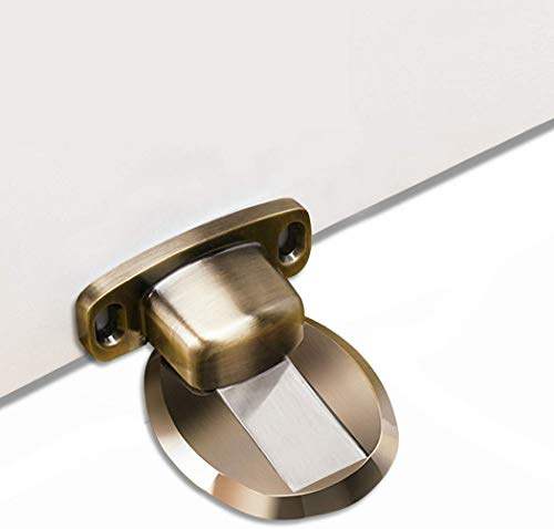 PHOEWON Fermaporta magnetico in metallo, resistente, con viti autoadesive, montaggio a pavimento