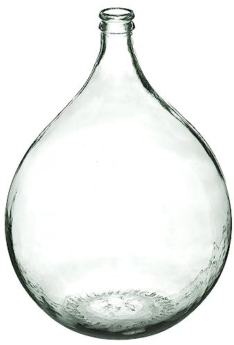 Atmosphera - Vase Dame Jeanne - Verre recyclé - Transparent - H56 cm
