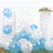 Ballons bleus et blancs, 20pcs ballons en latex bleu ciel, ballons blancs, ballons de fête pour l'obtention du diplôme de mariage, fiançailles, baby shower, décorations de fête d'anniversaire
