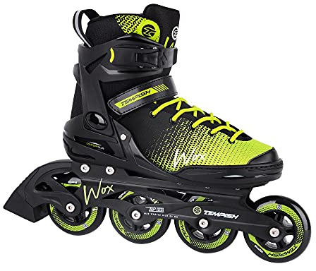 TEMPISH Men's Wox Inline Skates, Black/Green, 39