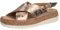CAPRICE Damen 9-9-28712-28 Flache Sandale, Rosegold MET, 37 EU