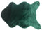 Treer Piel de Cordero Oveja/Alfombra de Imitación de Piel de Cordero,Imitación Mullida Alfombras Imitación Piel Sintética Decorativa,para Salón Dormitorio Sofá Silla Cojín (40 * 60cm,Verde Oscuro)