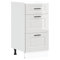 vidaXL Mueble bajo de Cocina Porto Alto Brillo Blanco, Mueble bajo de Fregadero, Mueble bajo de Cocina con cajón, Mueble bajo de Fregadero