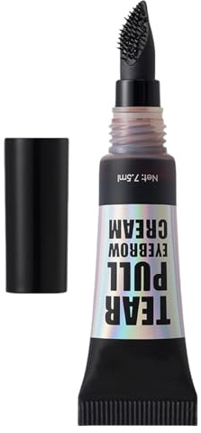 Gel para cejas despegable, gel para cejas con color Elegance de secado rápido y larga duración con infusión de curry | Máscara de pestañas natural resistente al agua y al sudor para crear cejas llenas