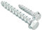 Wavanta 20 viti per calcestruzzo, M6 x 50 mm, viti per muratura per pareti di mattoni, flangia, testa esagonale, bulloni di ancoraggio per calcestruzzo, utilizzati per il fissaggio su muratura, marmo