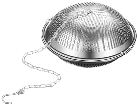 LAPYAPPE Colador de especias de acero inoxidable, 12 cm, a prueba de fugas, accesorio de cocina para sopas, té y camping