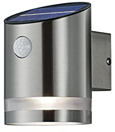 meineWunschleuchte 2er-Set Solar Außenwandleuchten mit Bewegungsmelder, Höhe 13cm