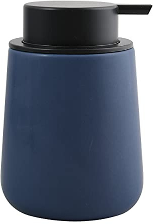 MSV Maonie Ceramic Soap Dispenser Liquid Soap Dispenser 300 ml Matt Dark Blue