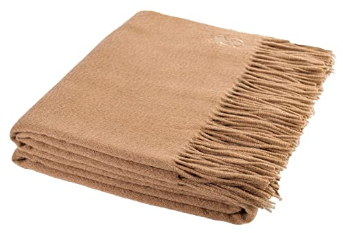 'zoeppritz since 1828' zoeppritz since 1828 540725-090-130x180 Classic Cashmere Blanket 100% Cashmere Plain with Fringes 130x180 130x190cm
