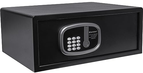 Barska Digital LED Keypad Hotel Safe with Motorized Locking Bolts & Interior LED - 1 Cu Ft 17 Laptop