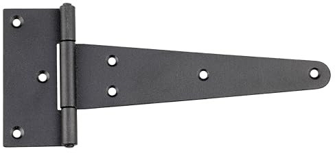 Kreuzgehänge 150 mm T-Scharniere T-Bänder Torband Kistenkreuzband Schwarz